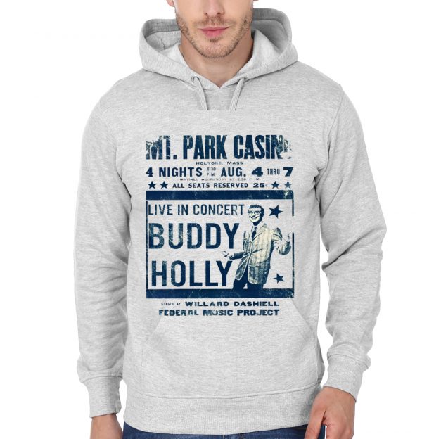 Buddy Holly Grey Hoodie