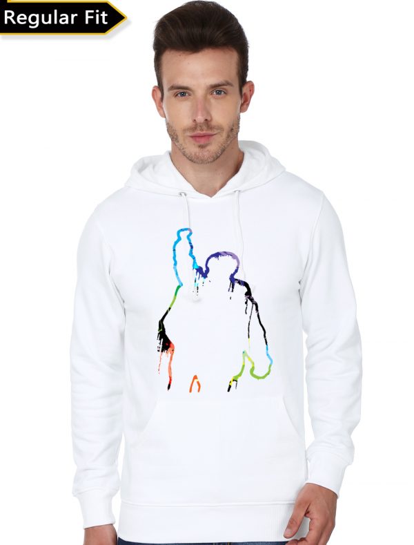 Rage White Hoodie