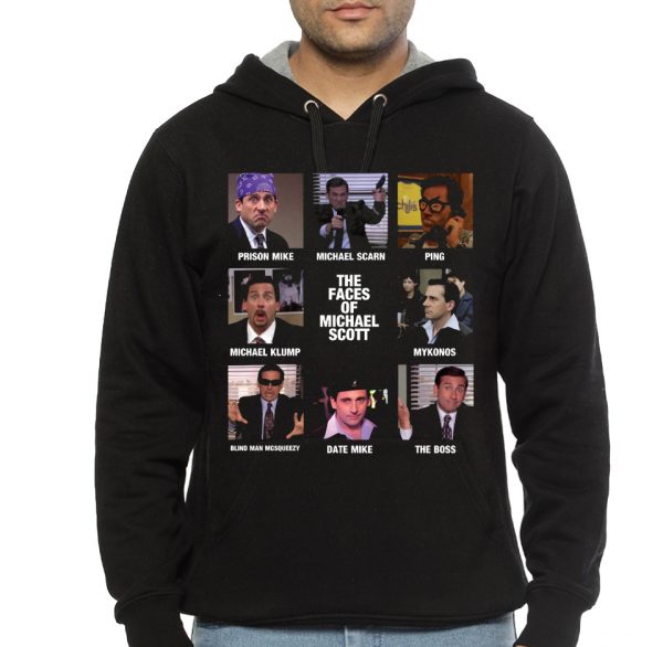 The Faces of Michael Scott - The Office Black Hoodie