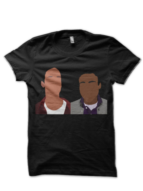Troy and Abed Black T-Shirt