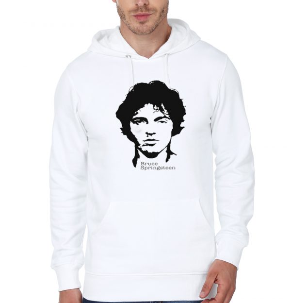 Bruce Springsteen White Hoodie