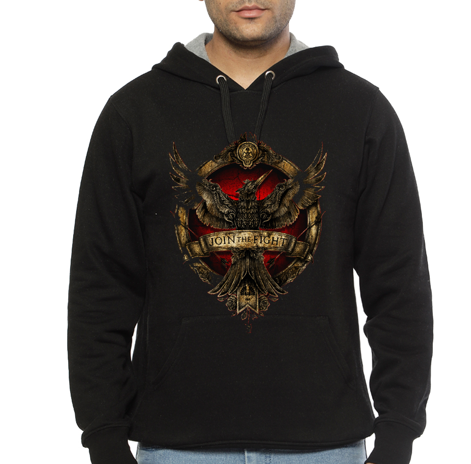 Join The Fight Black Hoodie - Swag Shirts