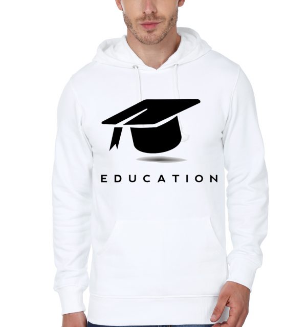 Education White Hoodie