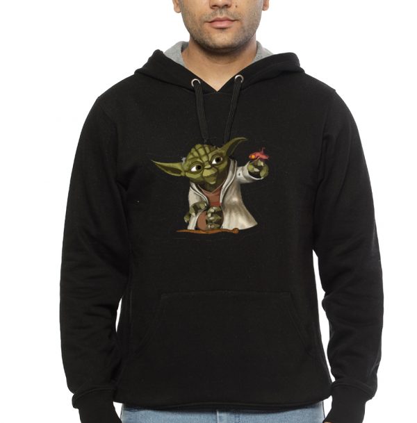 baby yoda Black Hoodie