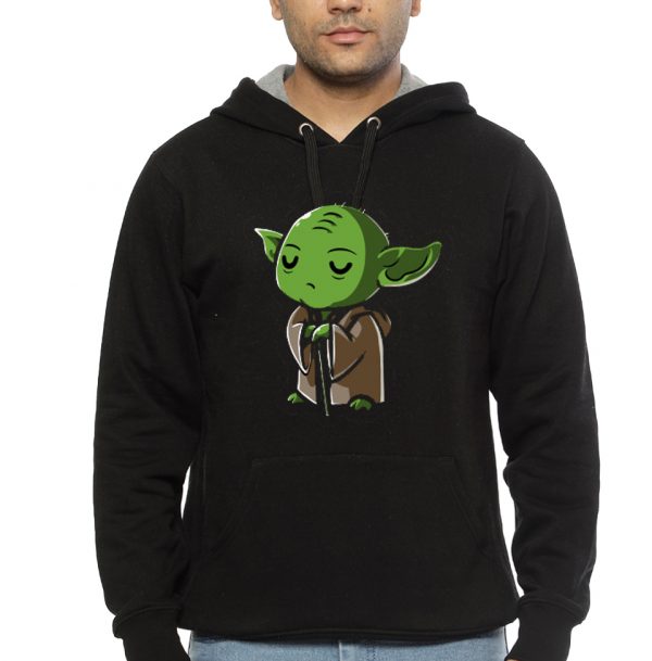 baby yoda Black Hoodie