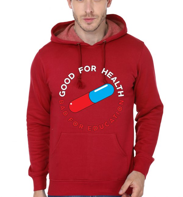 Good For Health, Bad For Education Red Hoodie