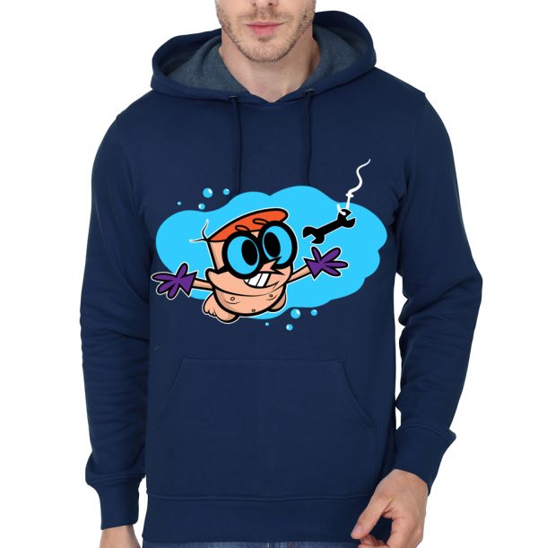 Nevermind Dexter Navy Blue Hoodie