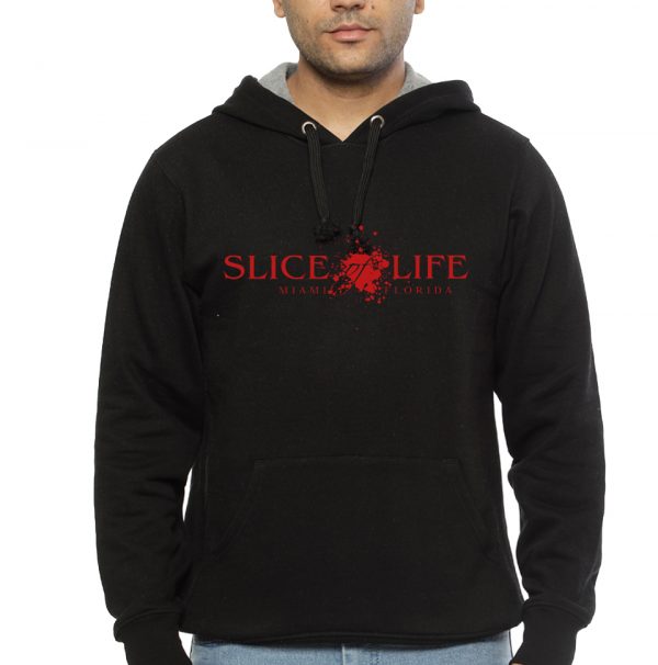 Slice of Life Black Hoodie