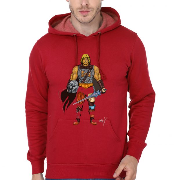 He-the Mandalorian Red Hoodie