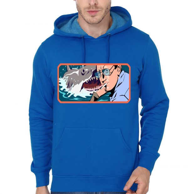 Jaws We're Gonna Need A Bigger Boat Royal Blue Hoodie