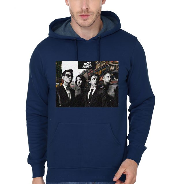 Arctic Monkey vintage Navy Blue Hoodie