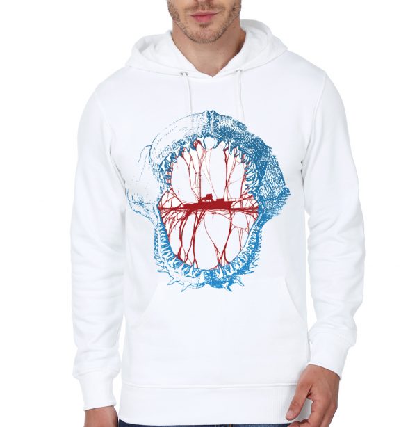 Jaws White Hoodie