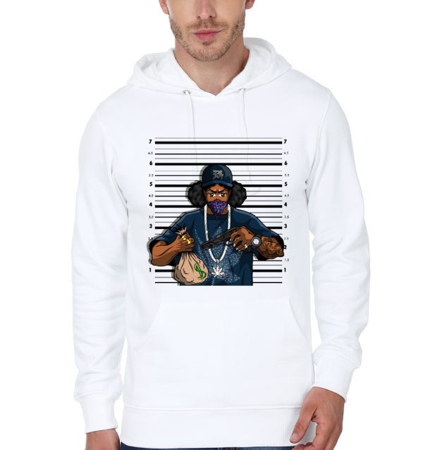 Innocent thug White Hoodie