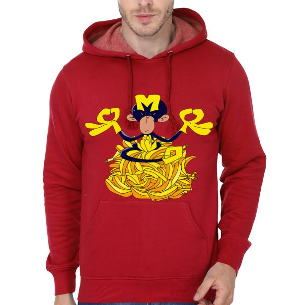 Monkey on Bananas- Dexter Red Hoodie