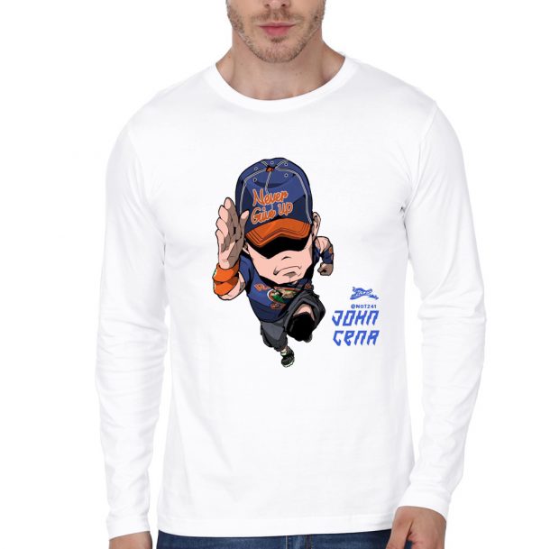 John  Cena  White Full Sleeve T-Shirt - Image 2