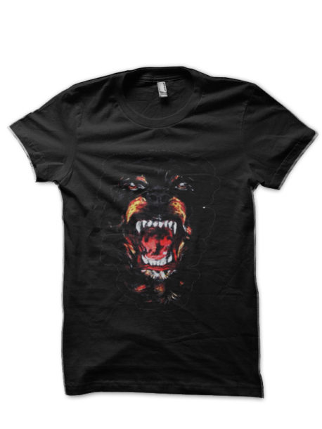 Rottweiler Black Half Sleeve T-Shirt