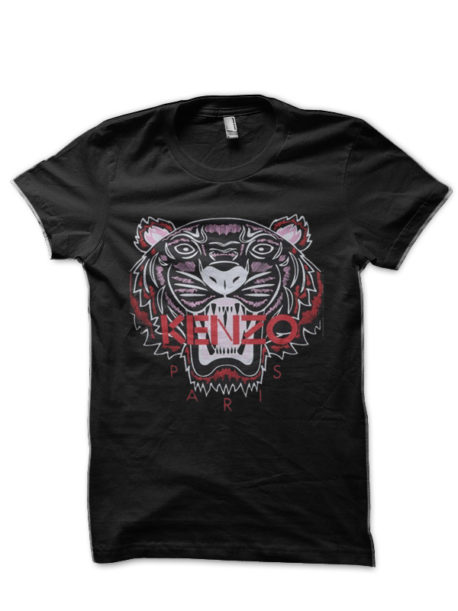 Kenzo paris Black Half Sleeve T-Shirt