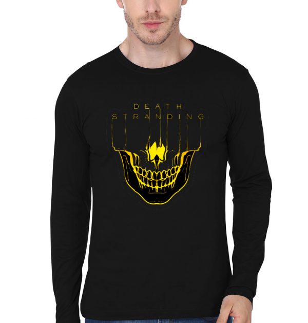 Death Stranding Skull Black Full Sleeve T-Shirt