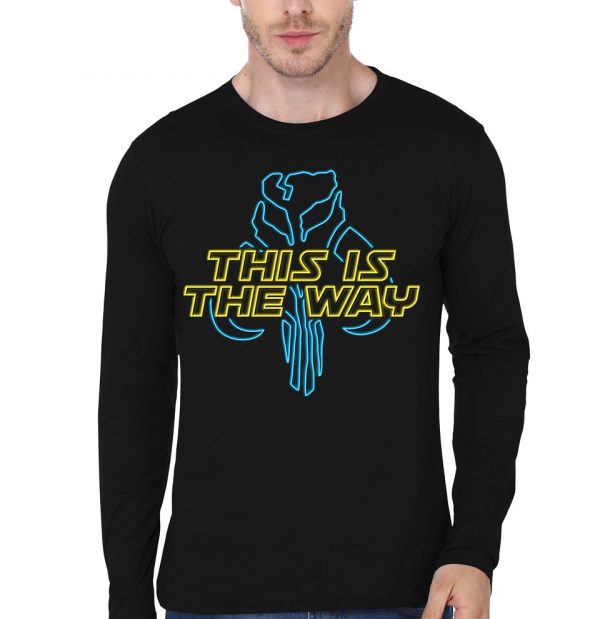 This Is The Way - Neon Black T-Shirt