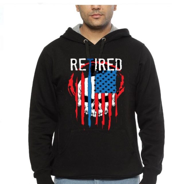 RETIRED POLICE Black Hoodie