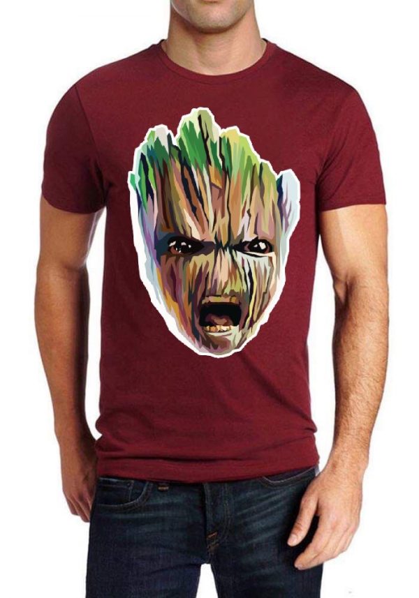 I Am Groot Maroon T-Shirt