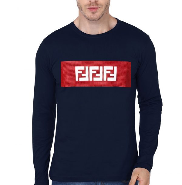 Fendi Navy Blue T-Shirt