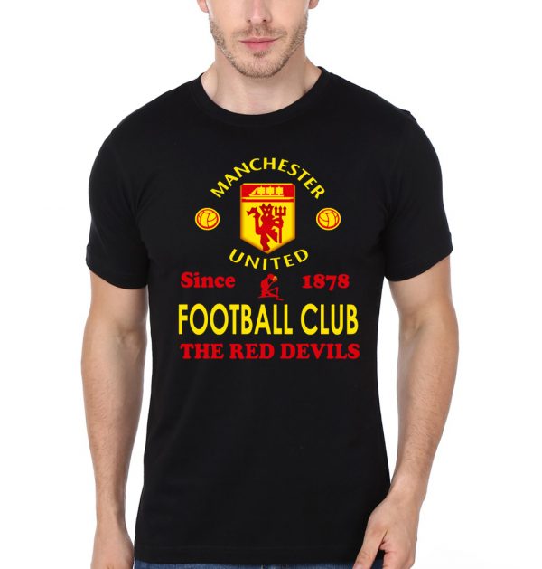 Manchester United FC Black T-Shirt