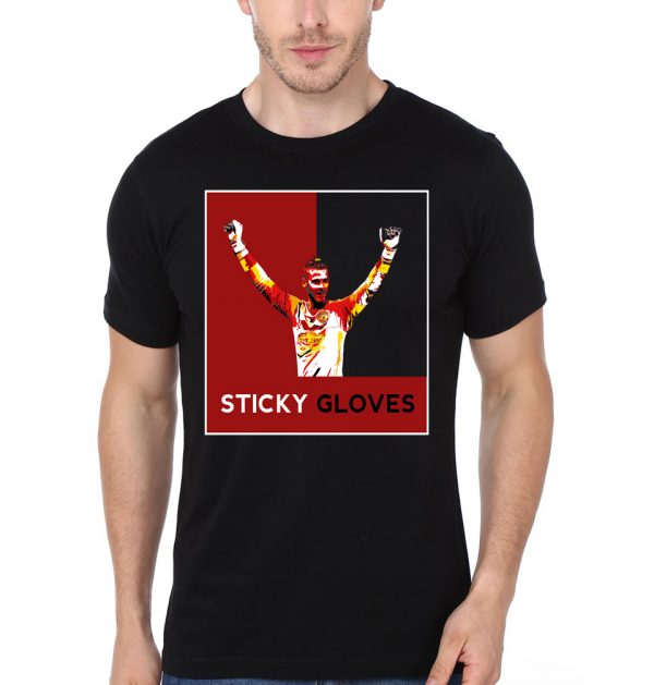 David "Sticky Fingers" De Gea from Manchester United Black T-Shirt