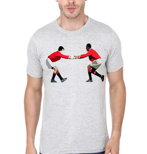 Manchester United's Giggs & Ince Grey T-Shirt