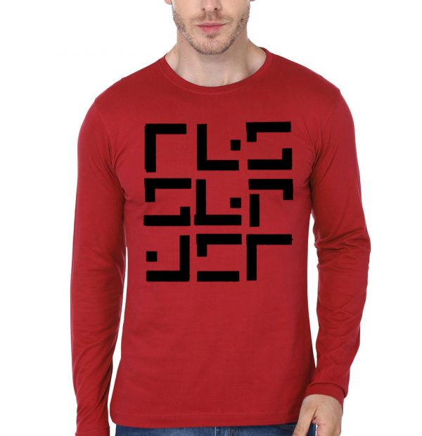 Tesseract Red Full Sleeve T-Shirt