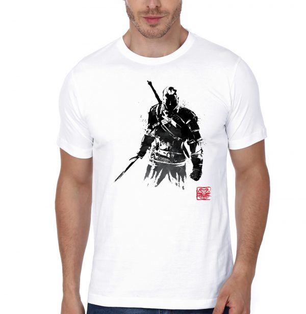 The Witcher Sumi-e White T-Shirt