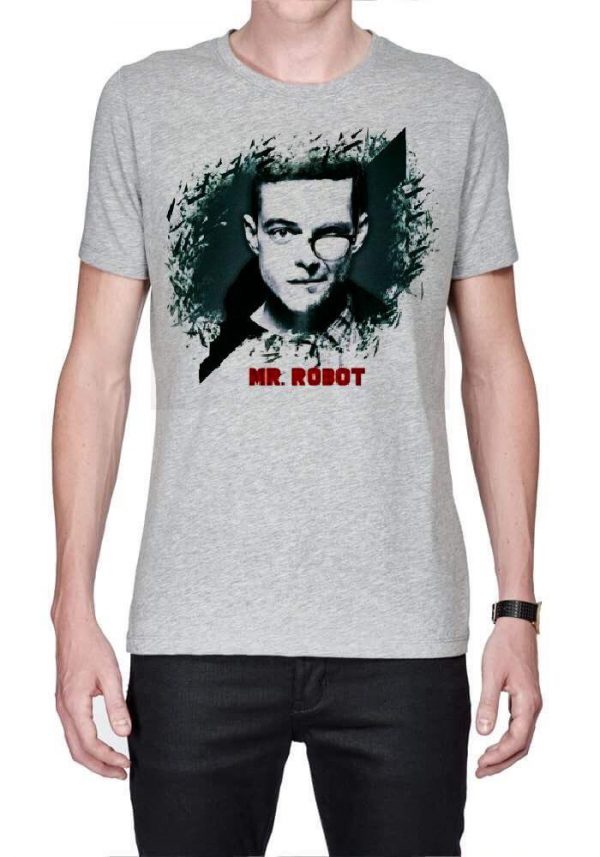 Mr Robot Grey T-Shirt