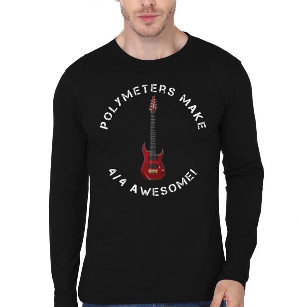 Polymeters make 4/4 awesome! Black T-Shirt