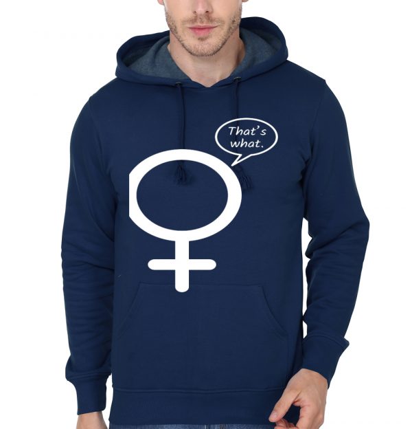 That’s What She Said Venus Symbol Navy Blue Hoodie