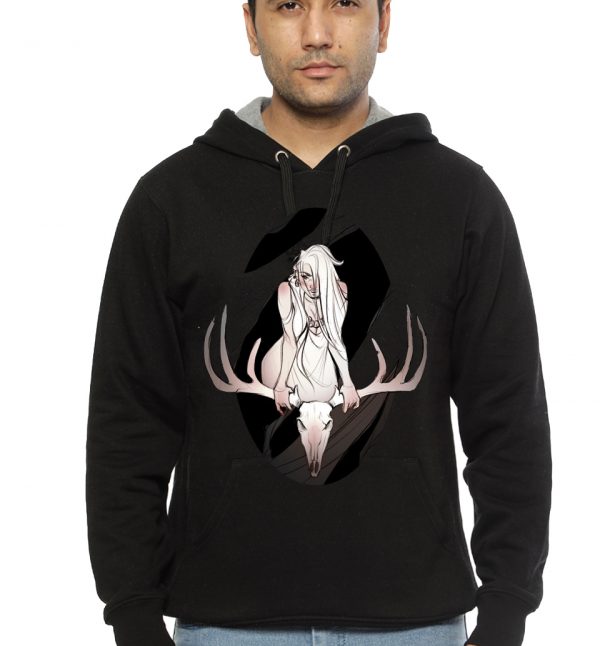 In the woods Black Hoodie