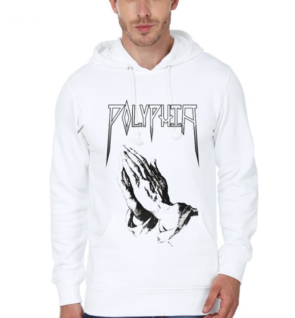 Polyphia Merch India White Hoodie