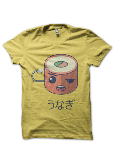 Unagi Half Sleeve Yellow T-Shirt