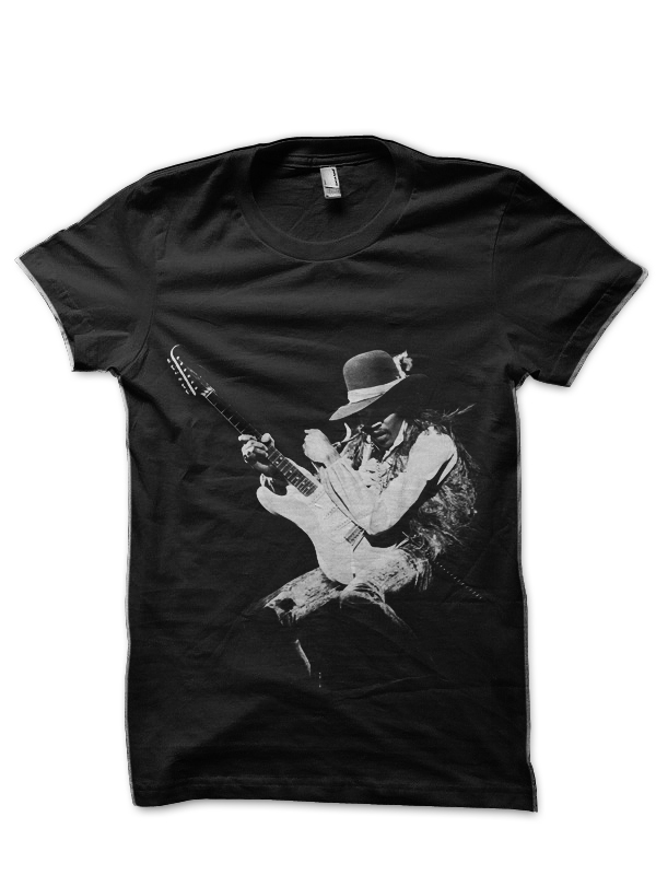 Jimi Hendrix Half Sleeve Black T-Shirt - Swag Shirts