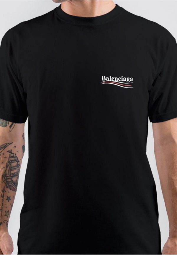 Balenciaga Black T-Shirt - Image 2