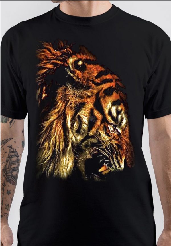 Tiger Half Sleeve T-Shirt