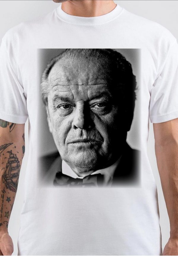 Jack Nicholson Half Sleeve White T-Shirt