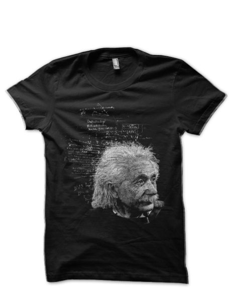 Albert Einstein Black T-Shirt