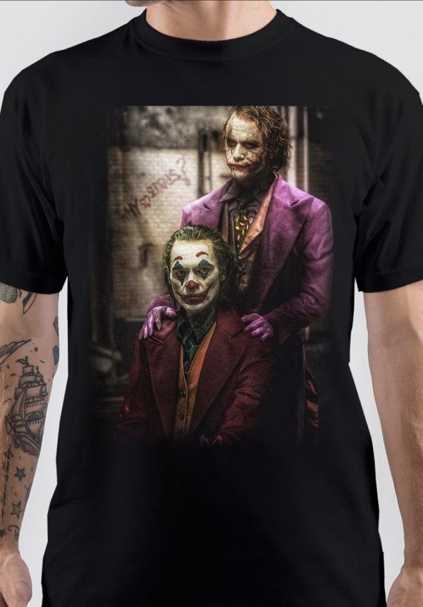 Joker Joaquin Pheonix Heath Ledger T-Shirt