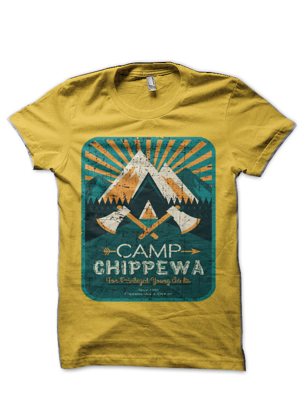 Camp Chippewa From Addams Family Values Yellow T Shirt Swag Shirts