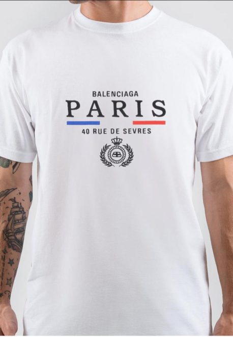 balenciaga paris 40 rue de sevres t shirt