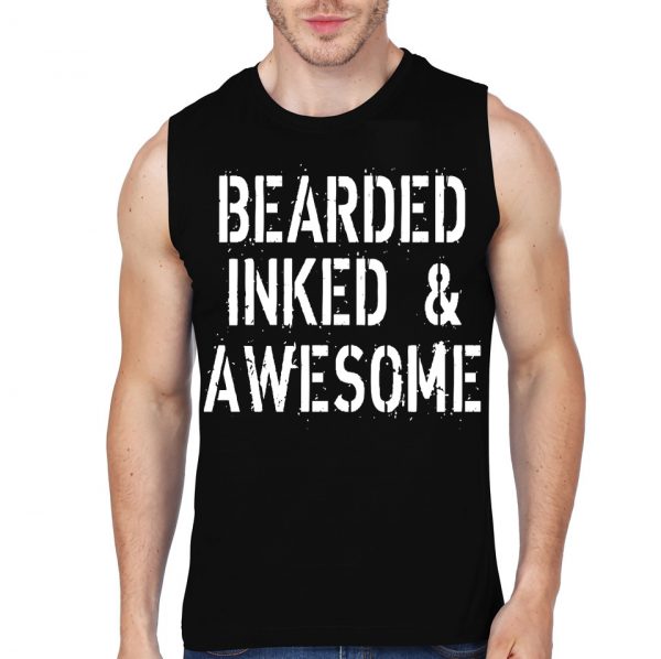 Bearded Inked And Awesome T-Shirt