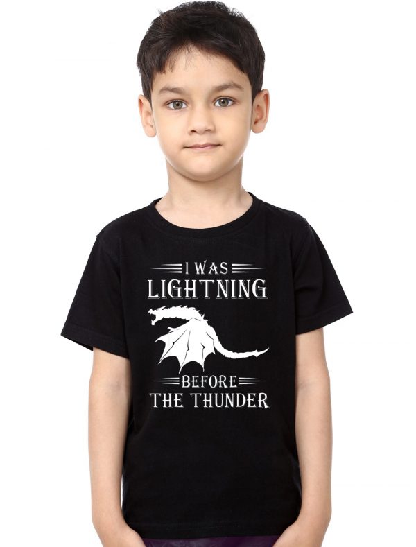 I Was Lightning Before The Thunder Kids T-Shirt