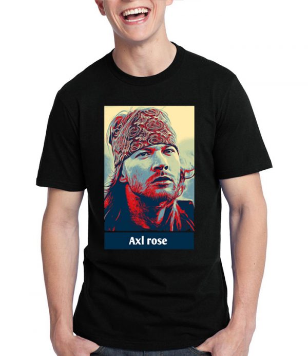 Axl Rose Half Sleeve Black T-Shirt