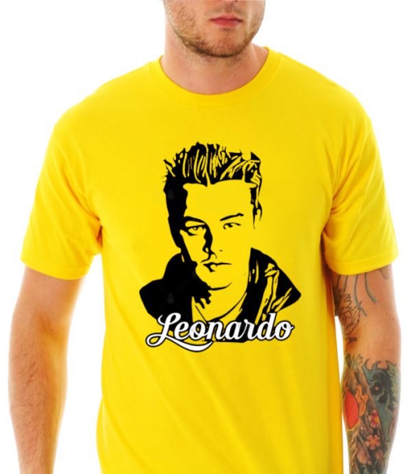 Young Leonardo DiCaprio Yellow T-Shirt