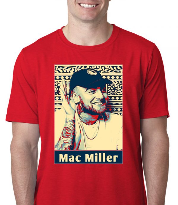 Mac Miller Half Sleeve Red T-Shirt